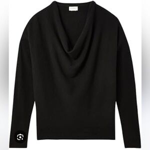 Club Monaco Black Cashmere Sweater Cowl neck